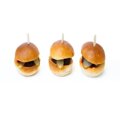 mini rustic burgers 9 pcs